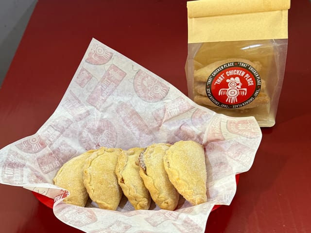 Empanadas (3 for $10).