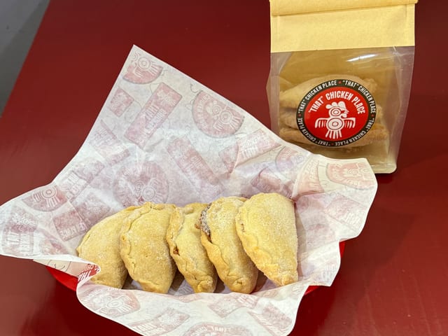 Empanadas (6 for $22).