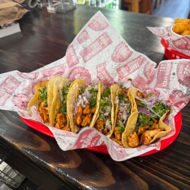 2 Chicken Tacos.