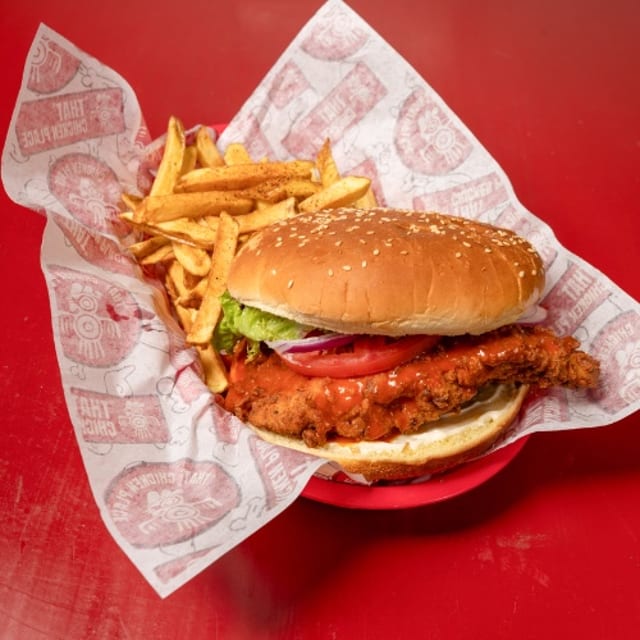 Buffalo Chicken Burger (chk.breast).